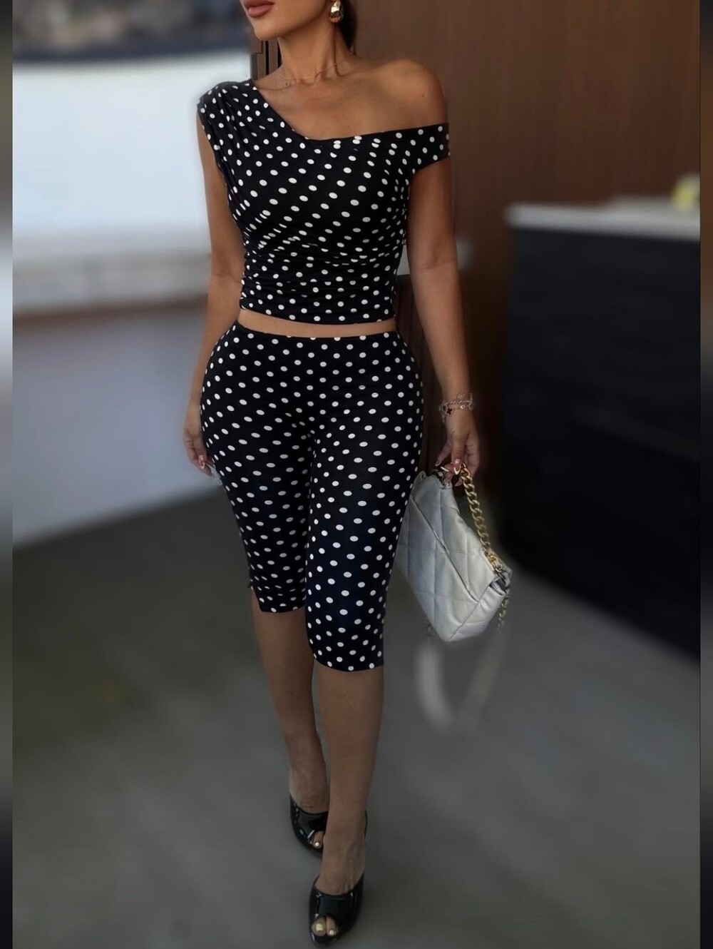 Polka Dot Capri Set